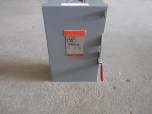 Used Westinghouse HUN261 Safety Switch 30Amp 600Volt - Picture 1 of 2