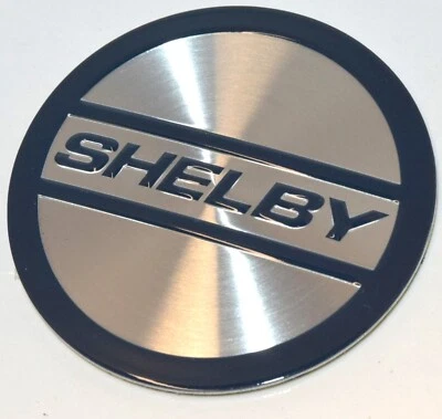 SHELBY ALUMINUM EMBLEM-Dash-door panels-Tail Panel-Center Caps-Valve covers-more - Image 1 of 3
