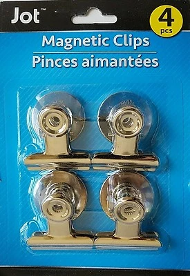 Magnetic Clips for Magnetic Whiteboards Refrigerators Cabinets 1.3"W x 1.4"H x 1 - Image 1 of 2