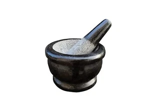 Pure Granite Stone Mortar and Pestle Set (5 inch), Okhli Masher, Khalbatta, Ural - Picture 1 of 6