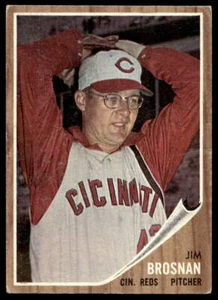 1962 Topps #2 Jim Brosnan Cincinnati Reds VG-VGEX - Picture 1 of 2