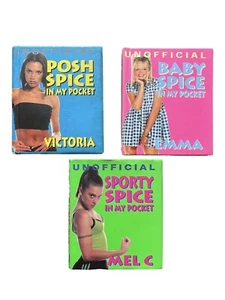 1997 Unofficial Spice in My Pocket Set of 3 Mini Books Baby Sporty Spice Girls - Picture 1 of 9