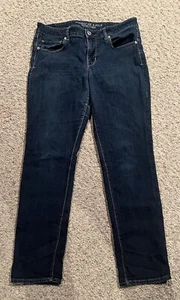 American Eagle Jeans Womens 12 Regular Blue Super Stretch Skinny Denim - Picture 1 of 8
