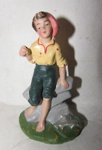 Schäferhund Mann mit Fischen Chialu, Nardi, Confalonieri, Rovello ? - Bild 1 von 2