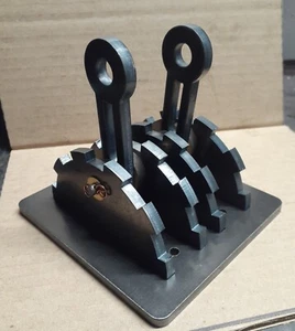 Arte funcional de la era industrial. Interruptor de luz Steampunk. Doble. - Imagen 1 de 6
