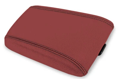 Fits 04-06 Pontiac GTO PVC Leather Console Lid Armrest Cover Red Black Stitch Foto 1 de 4