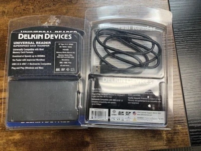 Delkin Devices 18-in-1 USB 2.0 Flash Memory Card Reader Free S/H - Image 1 of 4