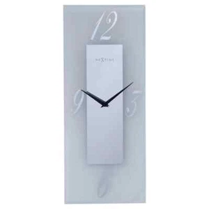 Elegant NeXtime's Dali Frosted Glass Silent Rectangular Wall Clock (8X20inches) - Picture 1 of 11