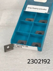 APLV 42 R01 205 STK 9BD79 Partial Package of 6 Ingersoll Carbide Inserts 0.031R - Picture 1 of 6