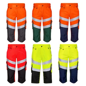 ENGEL Workwear Safety 3/4 Hose Herren Arbeitshose Warnschutz Warnhose Herrenhose - Bild 1 von 14