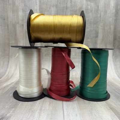 "Cinta de colección Hollywood Navidad cinta rizadora globos artesanías envoltura de regalo 3/8""" Foto 1 de 4