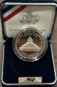 2000 Library of Congress Commemorative Silver Dollar $1 Proof US Mint - Picture 1 of 6