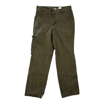Calça cargo Columbia verde caminhada feminina tamanho 10 perna reta regular Y2K - Imagem 1 de 4