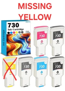 730 Tintenpatronen 300 ml kompatibel HP730 Tinte 5er Pack Ersatz für HP 730 Rea - Bild 1 von 2