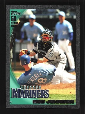 Rob Johnson Seattle Mariners 2010 Topps Update Black #US-262 SN /59 - Image 1 of 2
