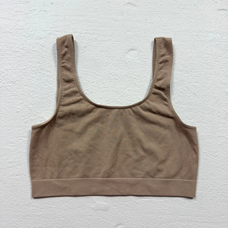Bralette elástico de viscosa de bambú tostado Cosabella, talla mediana Foto 1 de 4