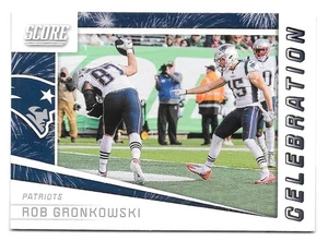2019 Score Football ROB GRONKOWSKI Celebration -NEW ENGLAND PATRIOTS- #C-6 - Picture 1 of 1