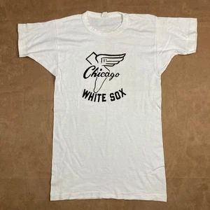 Vintage 60s Champion Running Man T Shirt Size 42 Chicago White Sox - Picture 1 of 7