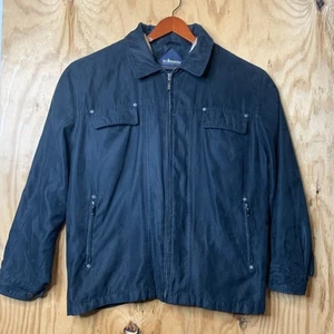 Outdoors Faux Suede Jacket Men's Size XL Black long sleeve Zip-Up Top - Picture 1 of 8