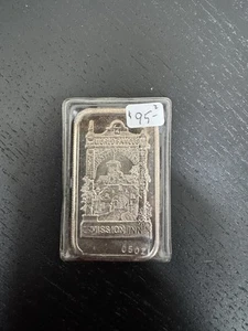 Rare! Vintage G.S.M. Collectors Ed.#0501 Mission Inn- 1 Troy Oz .999 Fine Silver - Picture 1 of 4