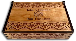 DnD Würfelbox aus Holz | Personalisierbares TTRPG Geschenk - Bild 1 von 10