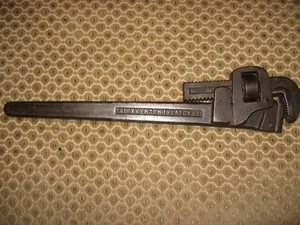 C & NW Railroad Trimont 18" Rohrzange Pat Juni 1889 - Bild 1 von 7