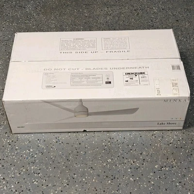 Minka Lake Shore 52" Ceiling Fan  DC Motor LED Remote Control Flat White Finish - Image 1 of 4