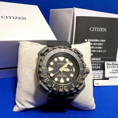 Citizen Promaster Eco Drive BN0220 16E Marine Diver 200m Titanium Case - image 1 of 4