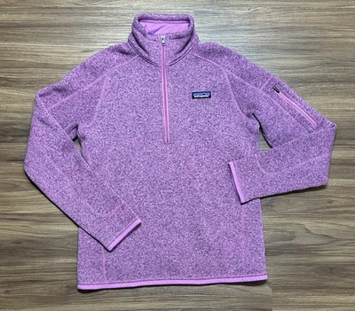 Patagonia Women's Better Sweater 1/2 Zip Fleece Pullover Pink Size Medium - Image 1 of 4