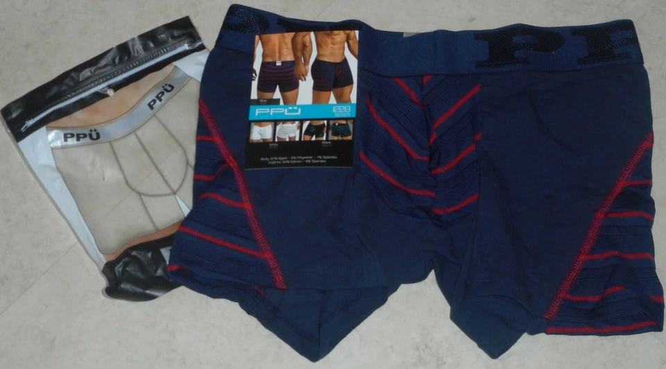 Sexy boxer a rayas PPU 1228 para hombre - mediano, azul Foto 1 de 1
