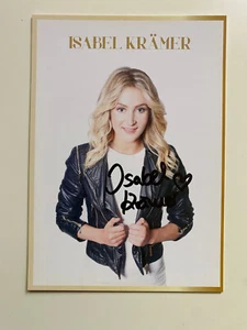 Isabel Krämer Autogrammkarte Musik Schlager Newcommer Original Star Deutsch C - Picture 1 of 2