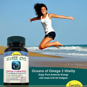 Aceite Krill Antártico Omega 3 6 9 Astaxantina Epa Dha Suplementos Envio Gratis - Picture 1 of 12