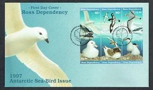 1997 ROSS DEPENDENCY FDC. "ANTARCTIC SEA-BIRDS". VERY FINE. - Picture 1 of 1