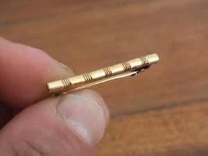 Petite barrette ou épingle à cravatte en Fix (plaqué or) - Imagen 1 de 5