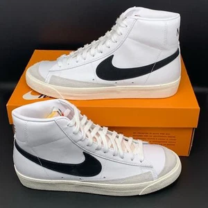 Nike Blazer Mid 77 Vintage Schuhe neu mit Karton Herren Gr. 10 weiß schwarz - Bild 1 von 7