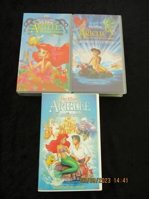 Arielle die Meerjungfrau / VHS Erstauflage + Neuauflage Teil 1+2 / alle mit Holo - Bild 1 von 4