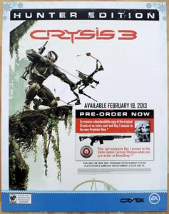 Crysis 3 RARE PS3 XBOX 360 22" x 28" Promotional Poster - Picture 1 of 1