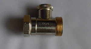 Hahnblock Thermostat Ventil Bad Heizkörper Anschluß Verschraubung 1/2 (D4) - Bild 1 von 1