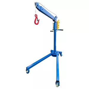 Portable Folding Hand Crane 1100LBS Manual Lifting Hoist - Picture 1 of 24