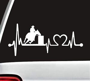 Autocollant autocollant de selle de course baril rythme cardiaque© moniteur Lifeline Sticker K1087