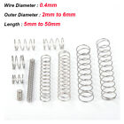 A2 Stainless Steel Compression Springs Pressure Spring Wire Diameter 0.4mm DIY