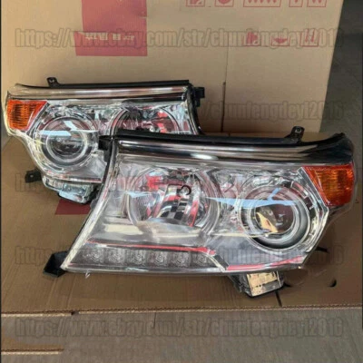 For Toyota Land Cruiser LC200 2008-2015 LED Front Headlights Head Light Lamp 2X - Image 1 of 4