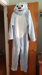 Briefly Stated Sloth Romper Hooded Full Zip Up Adult XL Pajamas Costume - NWOT - Picture 1 of 9