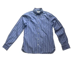 Converse One Star Blue Striped Button Up Long Sleeve Shirt Men’s Size Small - Picture 1 of 10