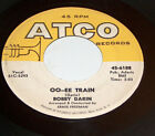 45 RPM Bobby Darin Lazy River, OO-EE Train ATCO Vinyl Rock Record 6188 EX
