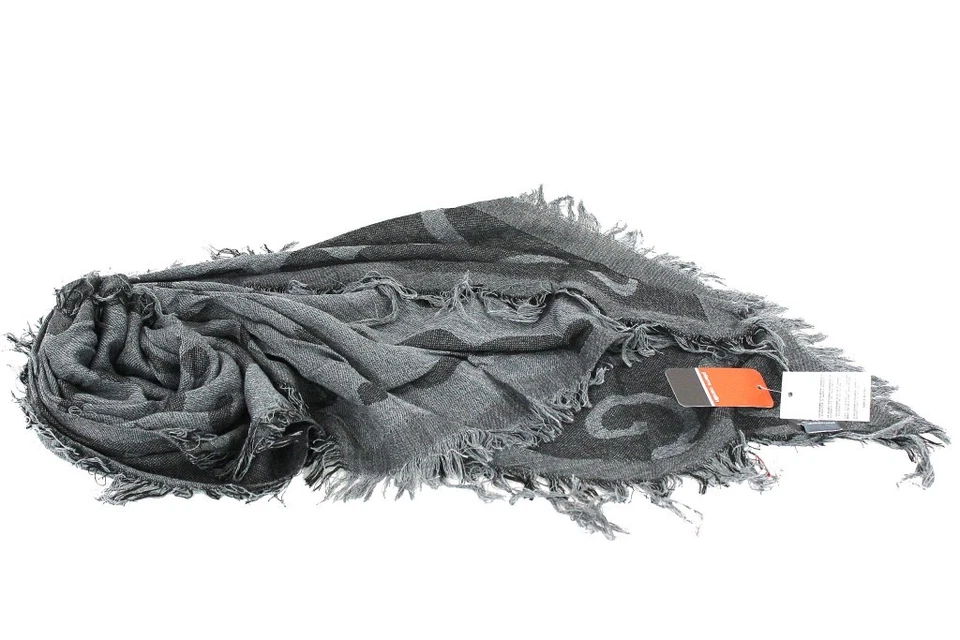 Sciarpa Uomo Pierre Cardin Loggata Jacquard Obliqua 3625 Topo Made In Italy - Imagen 1 de 1