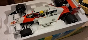 RARE MACMAREN AYRTON SENNA echelle 1/18 LANG GMBH MP4/4 1988 World Champion NEUF - Foto 1 di 14