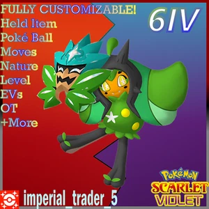 Pokémon Scharlachroter und Violetter Ogerpon mit Best 6IV + Anpassbar - Bild 1 von 1