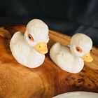 Vintage Porcelain Ceramic Baby Duck Ducklings (2) Farmhouse Nursery Garden Set