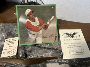 1962 Sports Champions Frank Robinson . Auravision 7" 33-1/3 RPM Record Autograph - Picture 1 of 1